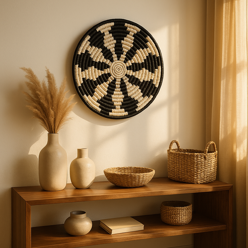 Niro Sabai Grass Handwoven Wall Décor Basket