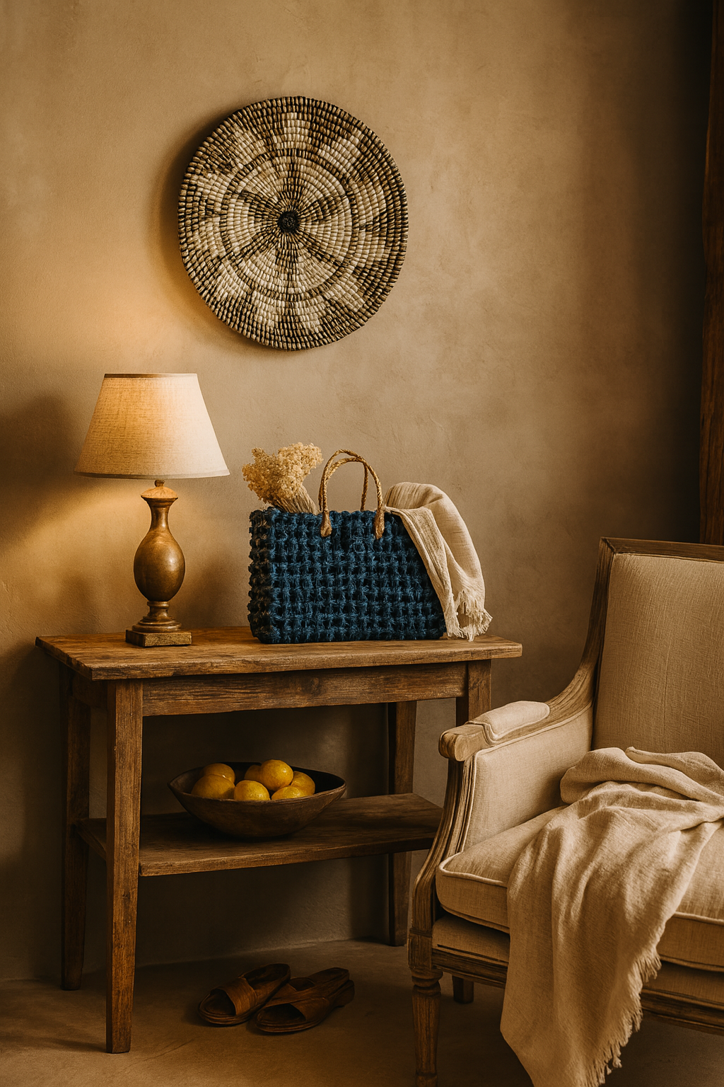 Astitva Handwoven wall Basket