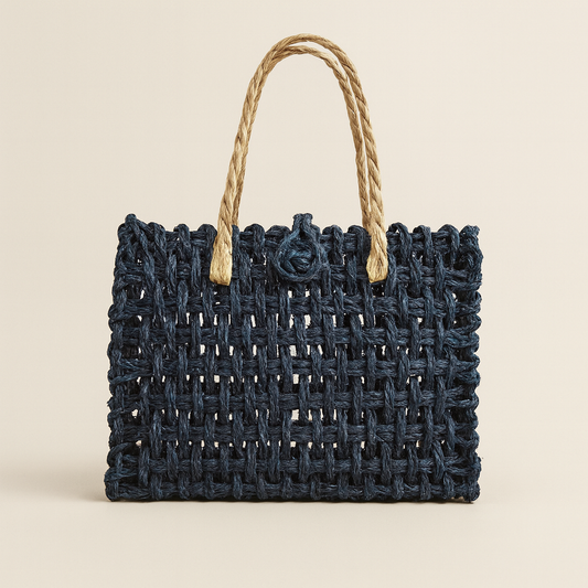 Mini Straw Basket Bag – Handcrafted with Sabai Grass