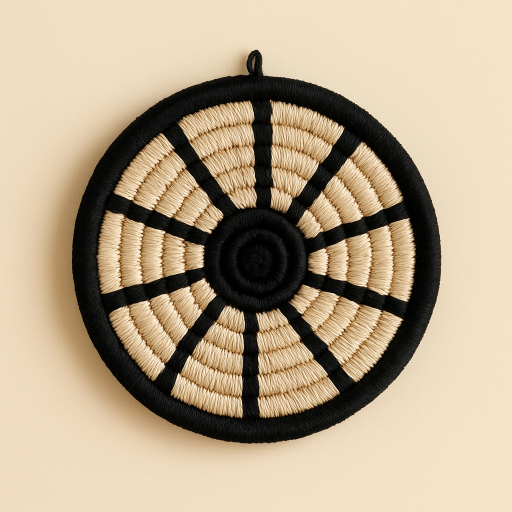 Elina Sabai Grass Natural Round Wall Basket