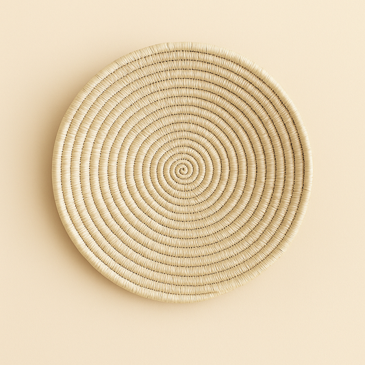 Forest Sabai Grass Natural Round Wall Basket
