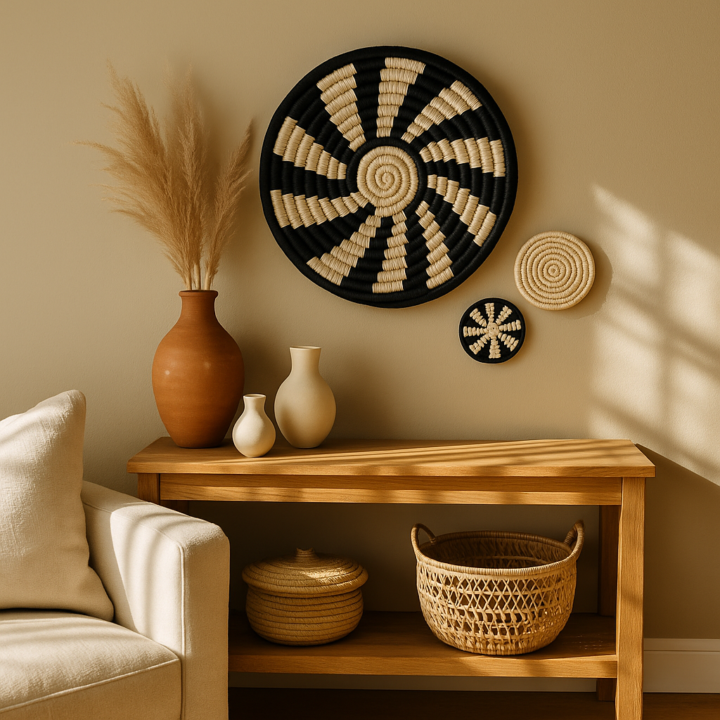 Ivana Sabai Grass Handwoven Wall Basket