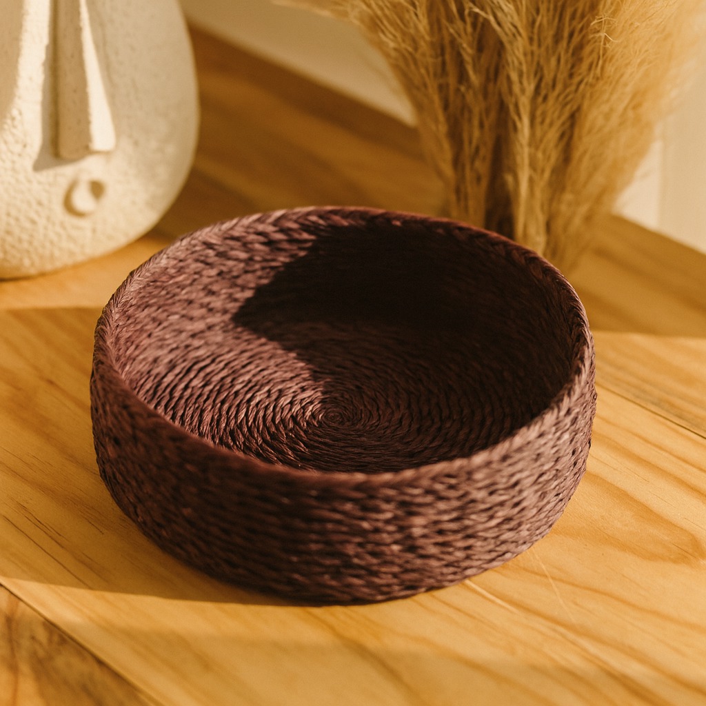 Handcrafted Sabai Grass Brown Fruit Tray