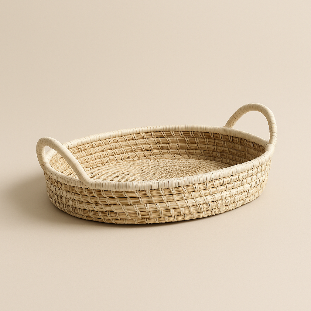 Handcrafted Sabai Grass Fruit Tray