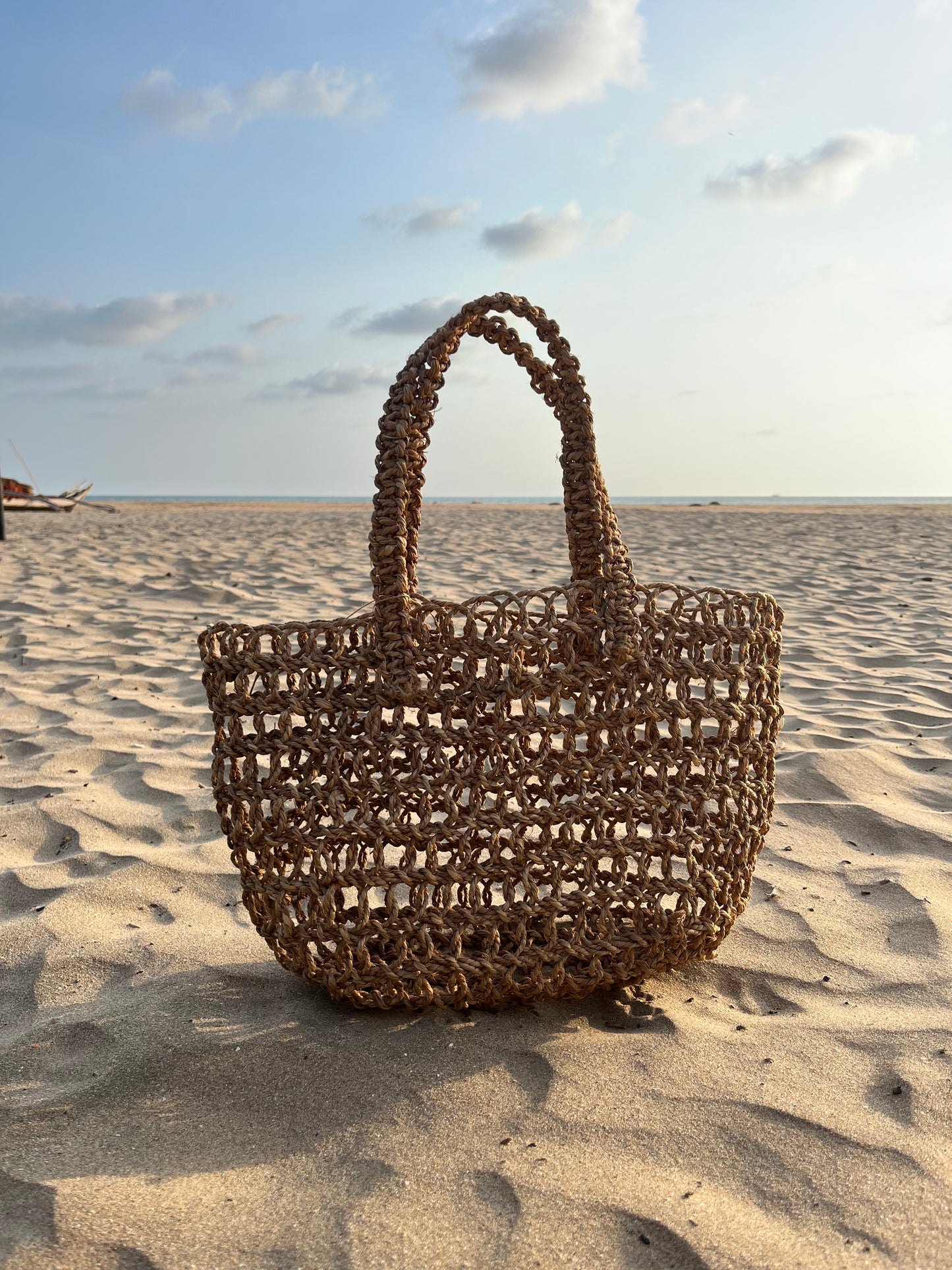 Handcrafted Sabai Grass Straw Beach Bag - Versatile, Eco-Friendly & Stylish