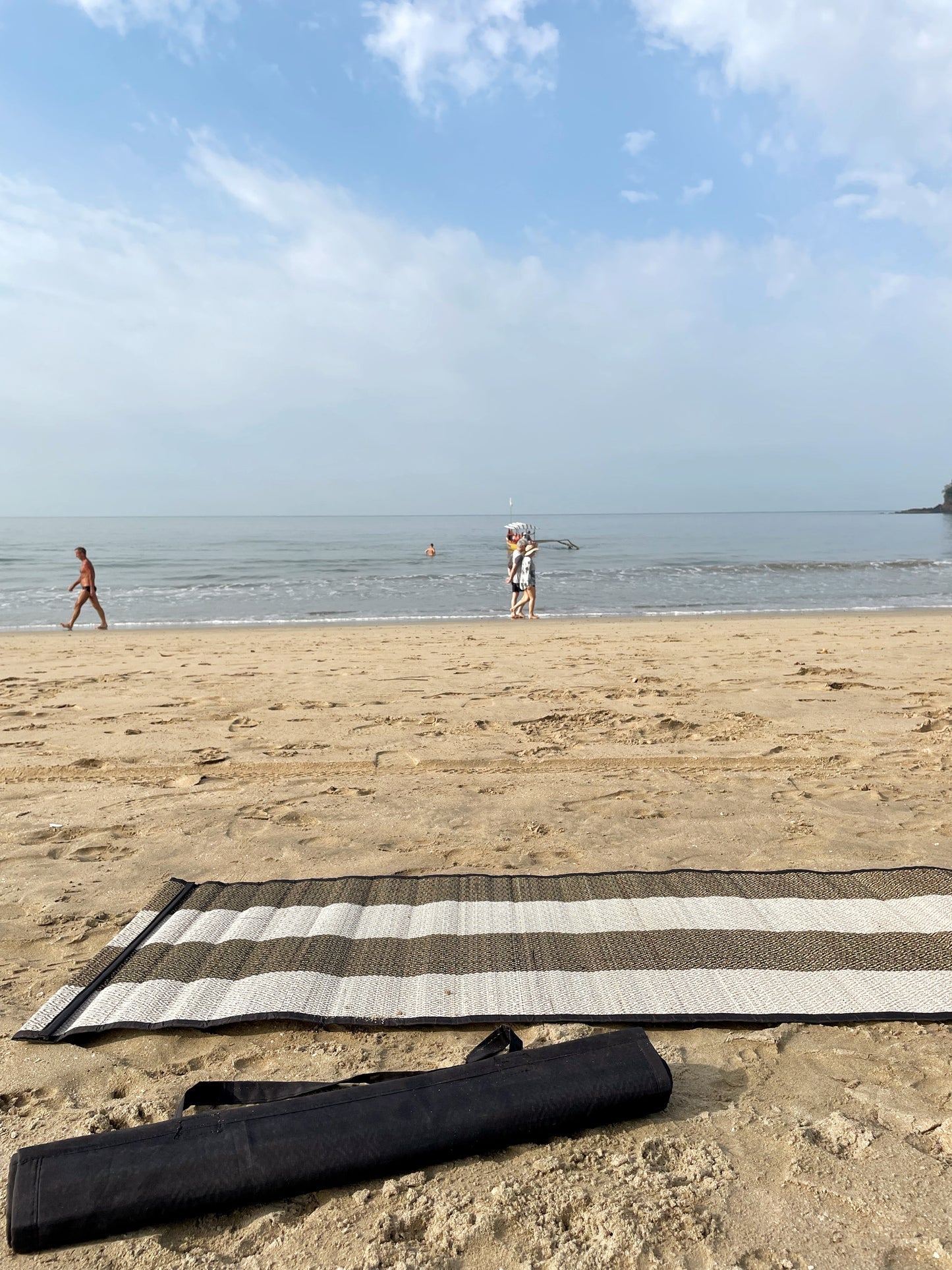 Handcrafted Sabai Grass Yoga Mat - Eco-Friendly, Portable & Versatile for Outdoor Use