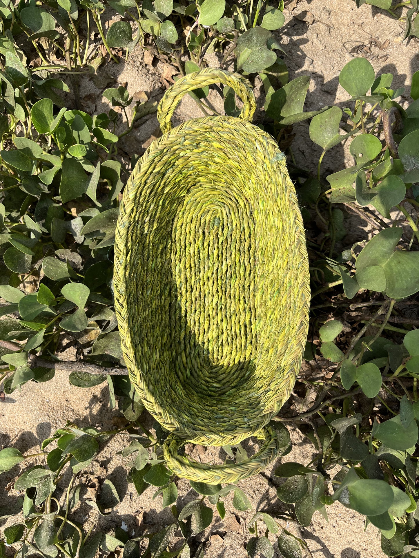 Handcrafted Sabai Grass Bread Basket with Handles - Multi-Purpose & Eco-Friendly