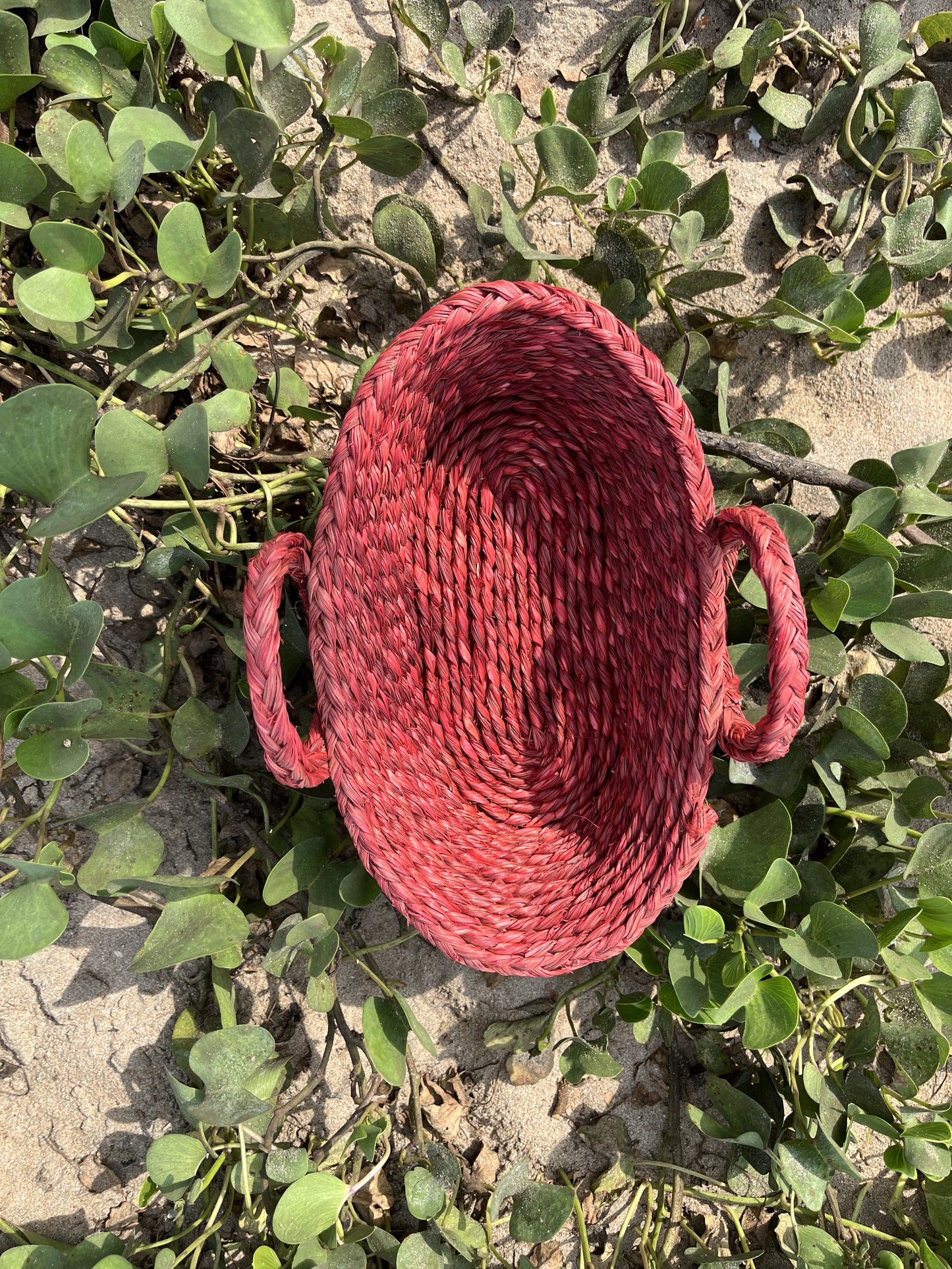 Handcrafted Sabai Grass Bread Basket with Handles - Multi-Purpose & Eco-Friendly