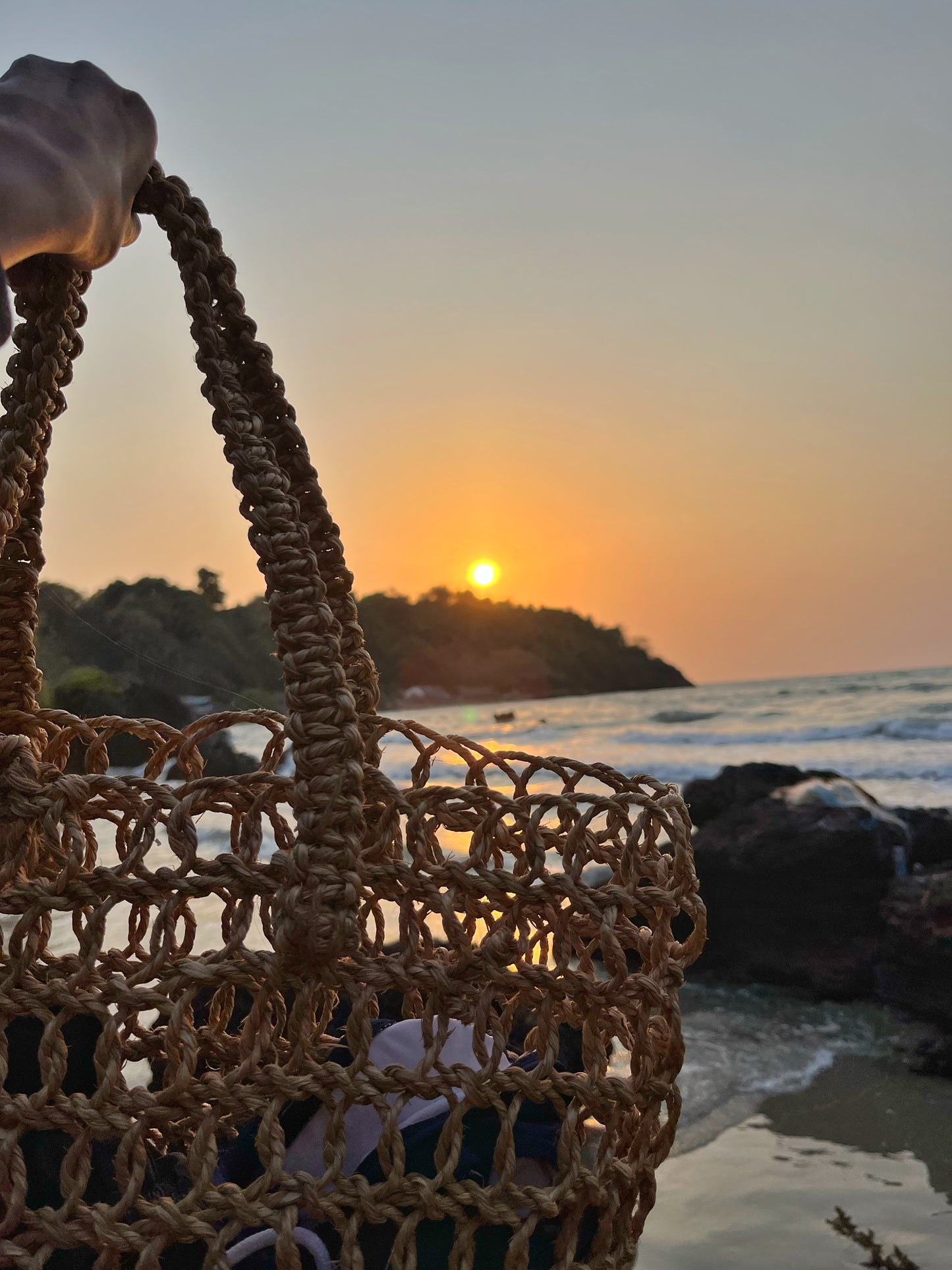 Handcrafted Sabai Grass Straw Beach Bag - Versatile, Eco-Friendly & Stylish