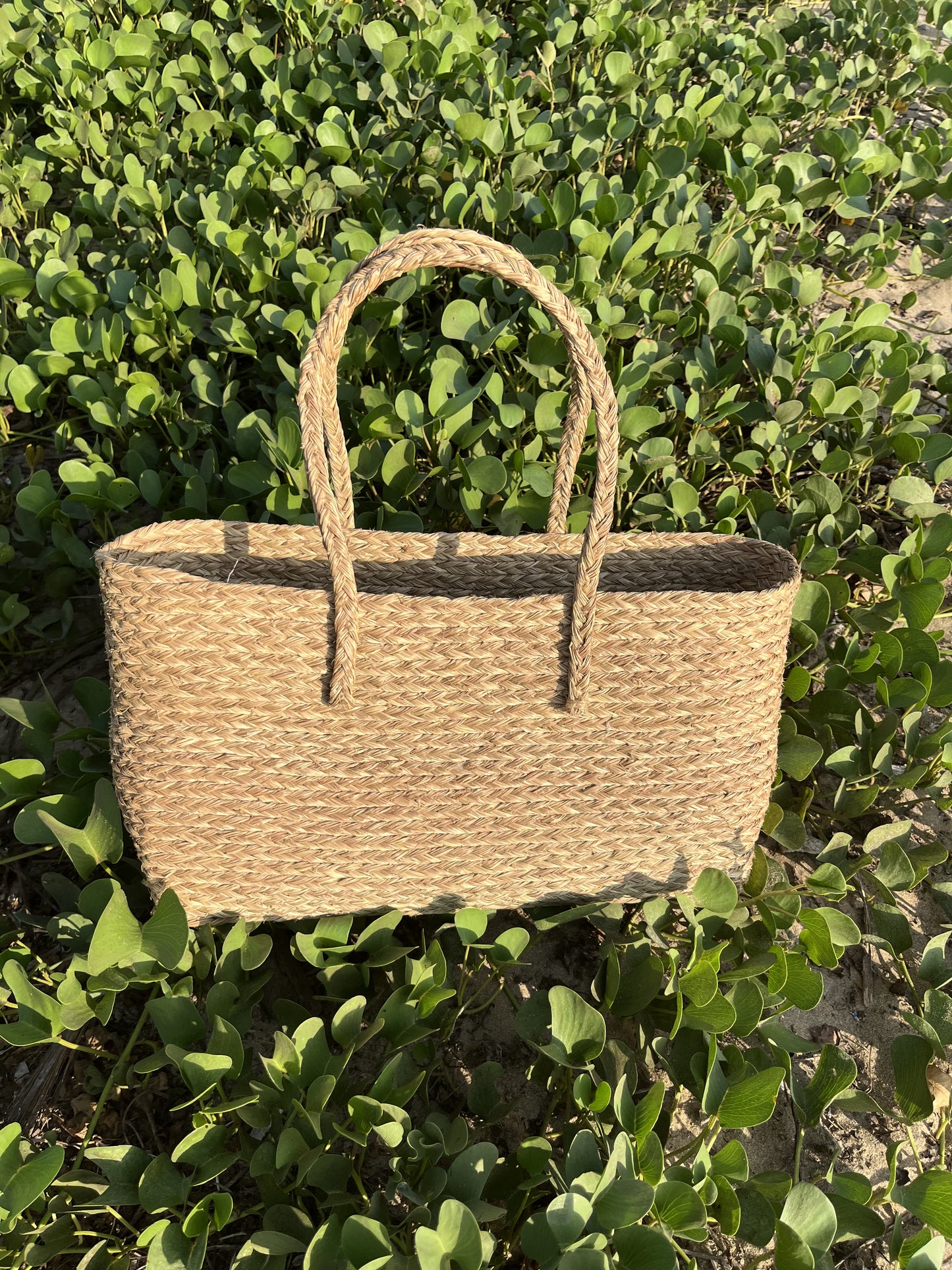 Handcrafted Sabai Grass Shopping Bag - Versatile, Eco-Friendly & Stylish