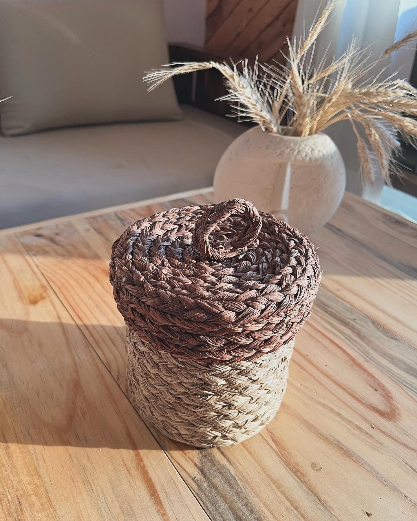 Handcrafted Sabai Grass Storage Container - Versatile, Eco-Friendly & Stylish