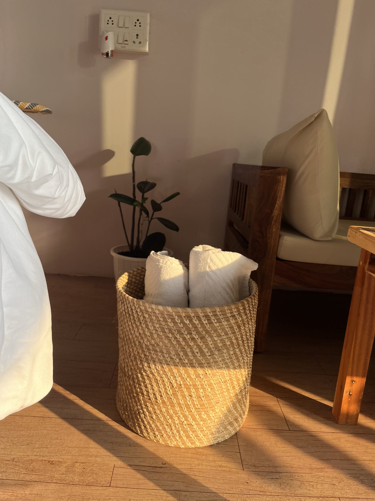 Handcrafted Sabai Grass Laundry Basket - Versatile, Eco-Friendly & Stylish