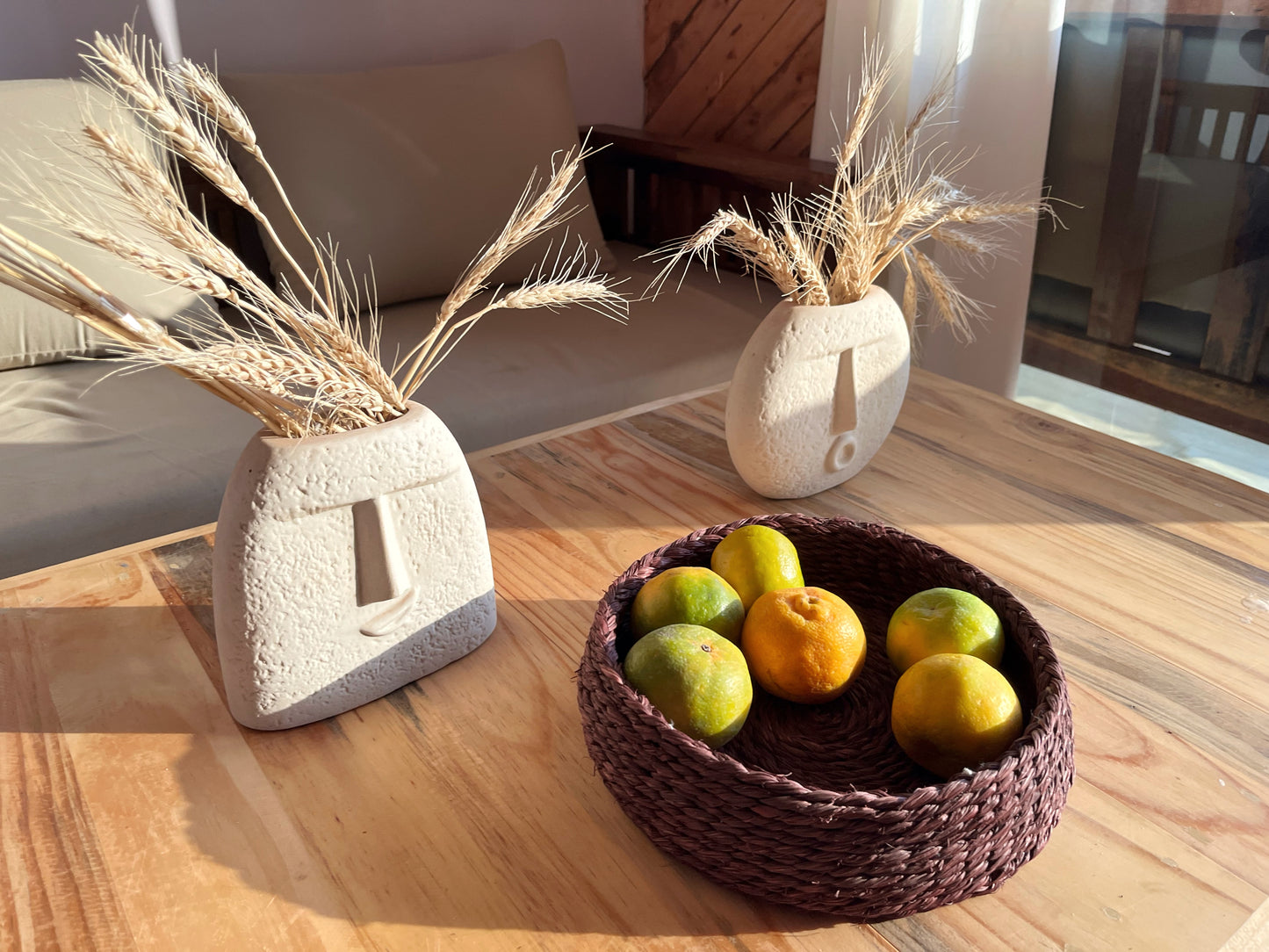 Handcrafted Sabai Grass Fruit Tray - Versatile, Eco-Friendly & Stylish